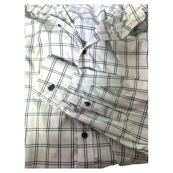 UNTUCKit Blue and White Longsleeve Casual Button Down Shirt Size XXL - Picture 4 of 10